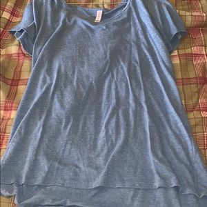blue lularoe long top
